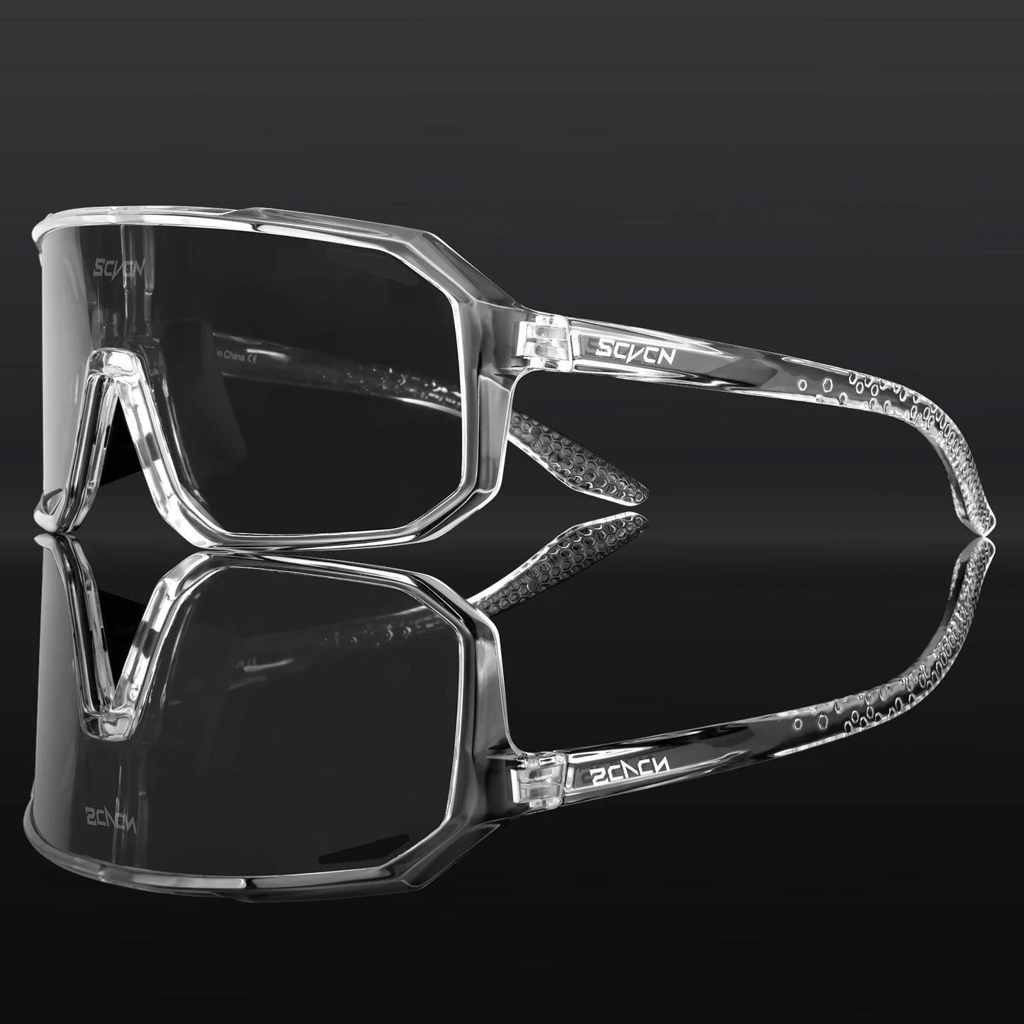 SCVCN Men's Cycling Sunglasses Women's Mountain Bike Road Bike Driving Glasses Outdoor Sports Racing Eyewear UV400 Hiking Glasses