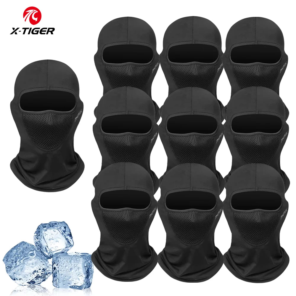 Masque d'équitation moto — protection vent et chaleur, masque complet respirant, cagoule, écharpe