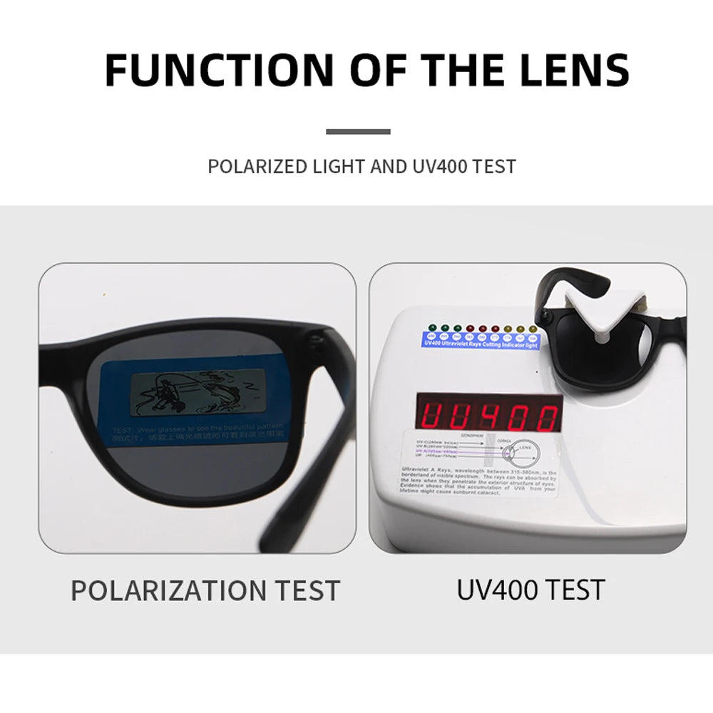 Lunettes Polarisées Pêche Randonnée UV400 — Conduite Classique Homme Femme
