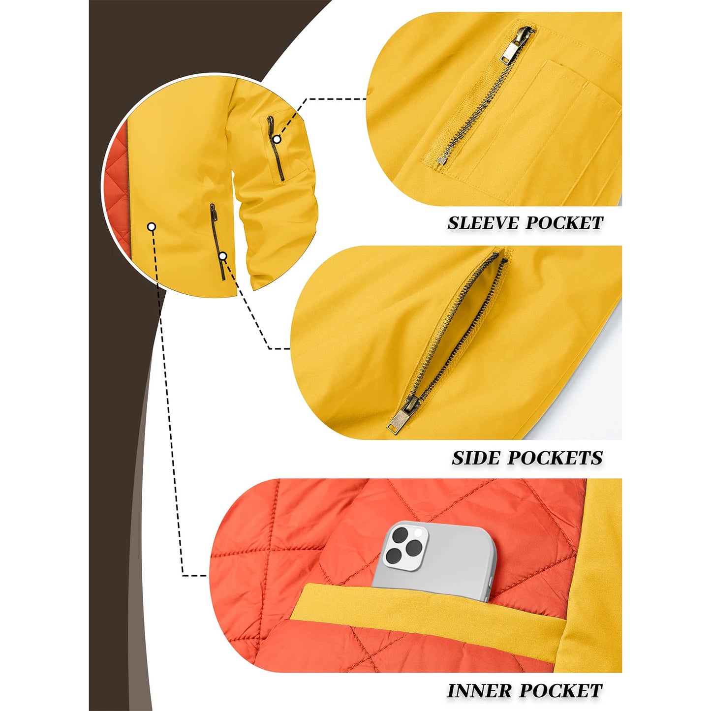 Veste bomber pour hommes — chaud, hiver, rembourré, baseball, pilote, coupe-vent, varsity