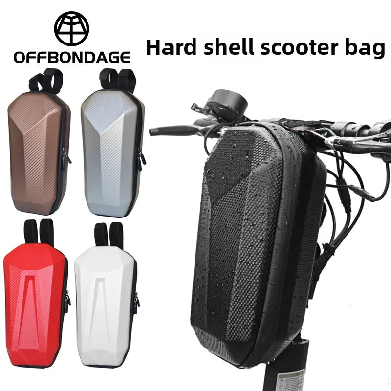 4L Electric Scooter Handlebar Bag, Large Capacity, Hard Shell, Hanging Storage, Waterproof, Electric Scooter Accessories