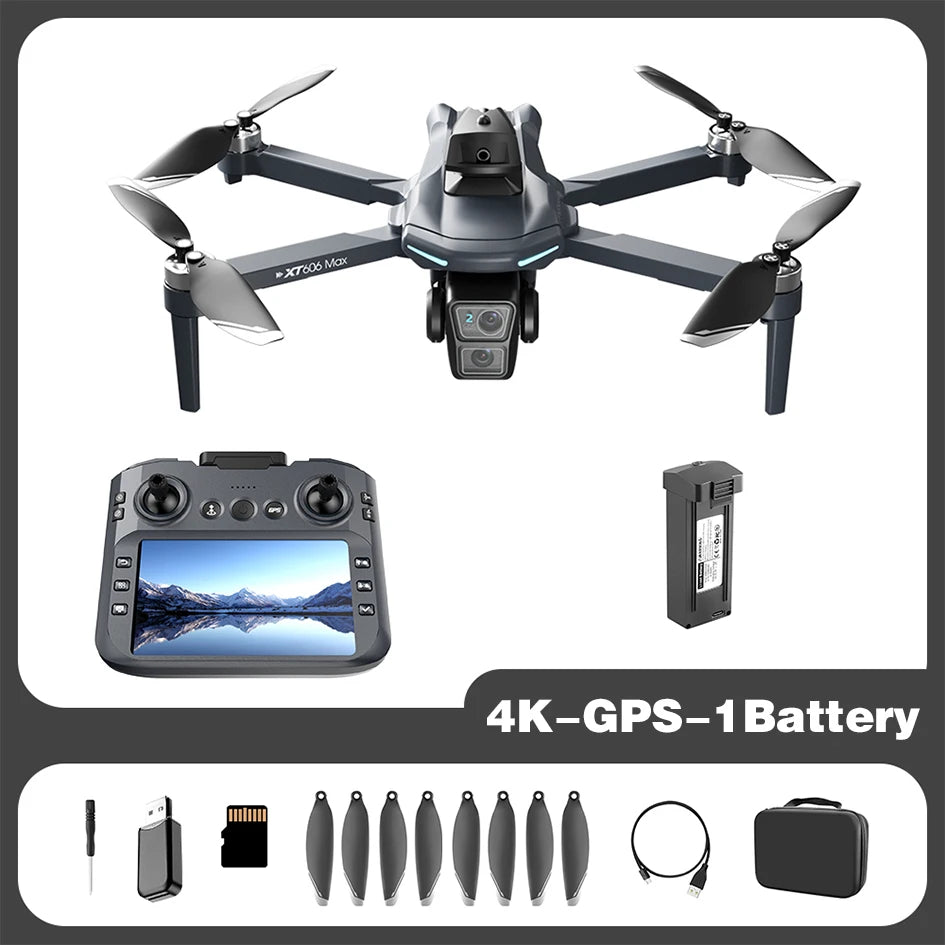 Drone GPS 8K sans fil — double caméra HD, WiFi 5G FPV, évitement d'obstacles, quadricoptère brushless RC