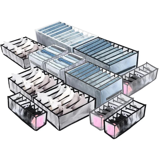 Boîte de rangement d'organisation de jeans, organisateur de placard, système d'organisation de vêtements, organisateurs de tiroirs, armoire de rangement de pantalons