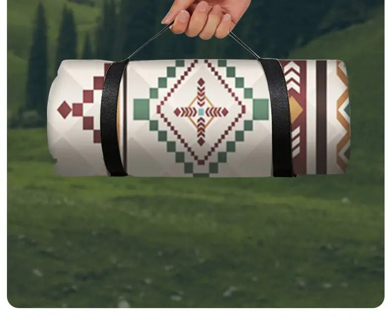 Couverture de pique-nique imperméable, grande couverture de plage 200x200CM, tapis de pique-nique extérieur, tapis de plage avec poignée de transport pour le Camping, la plage