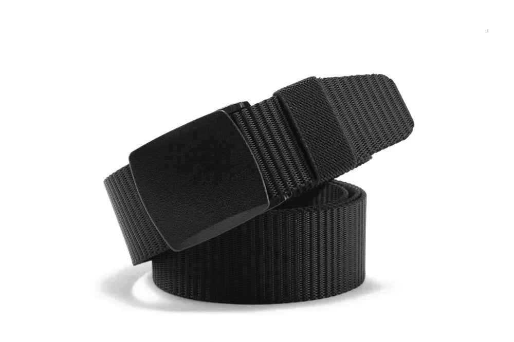 Ceinture en Nylon à boucle automatique pour hommes, 2 pièces, pour la chasse en plein air, tactique multifonctionnelle en toile, de haute qualité