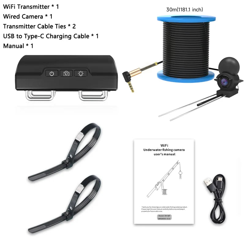 Caméra de Pêche WiFi Dodosee — Vision Sous-Marine HD