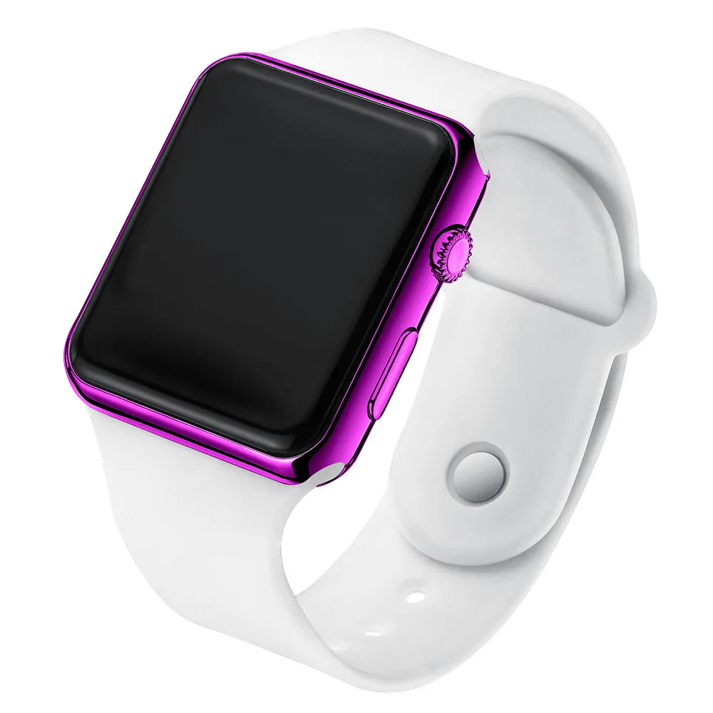 Montre Numérique Sport LED Silicone — Décontractée Mode Homme Femme