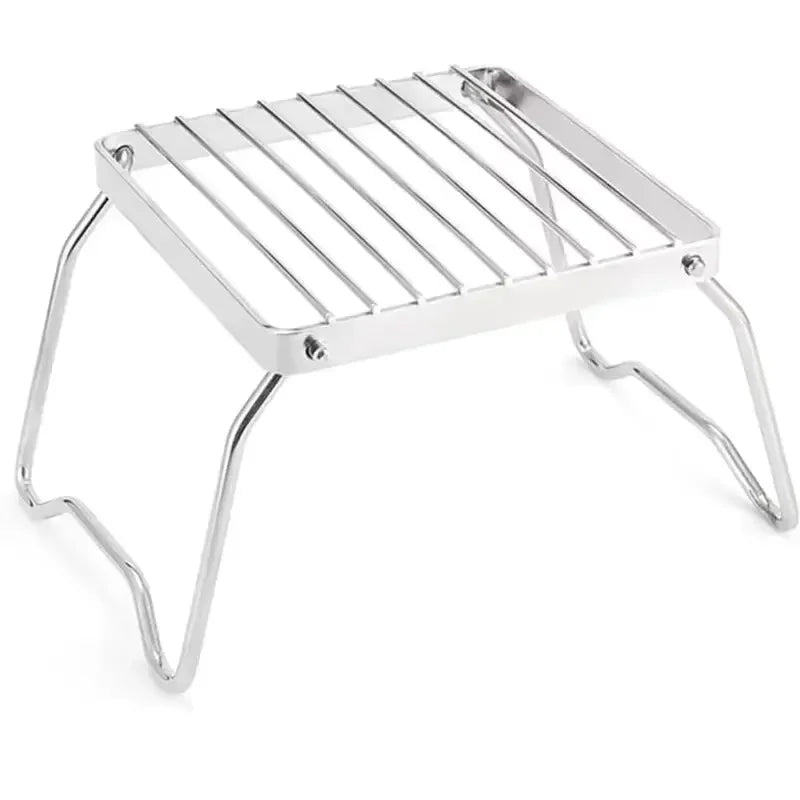 Support de poêle d'extérieur en acier inoxydable, Mini support de Barbecue pliable et Portable pour Camping, support de Pot, support de plateau de cuisson