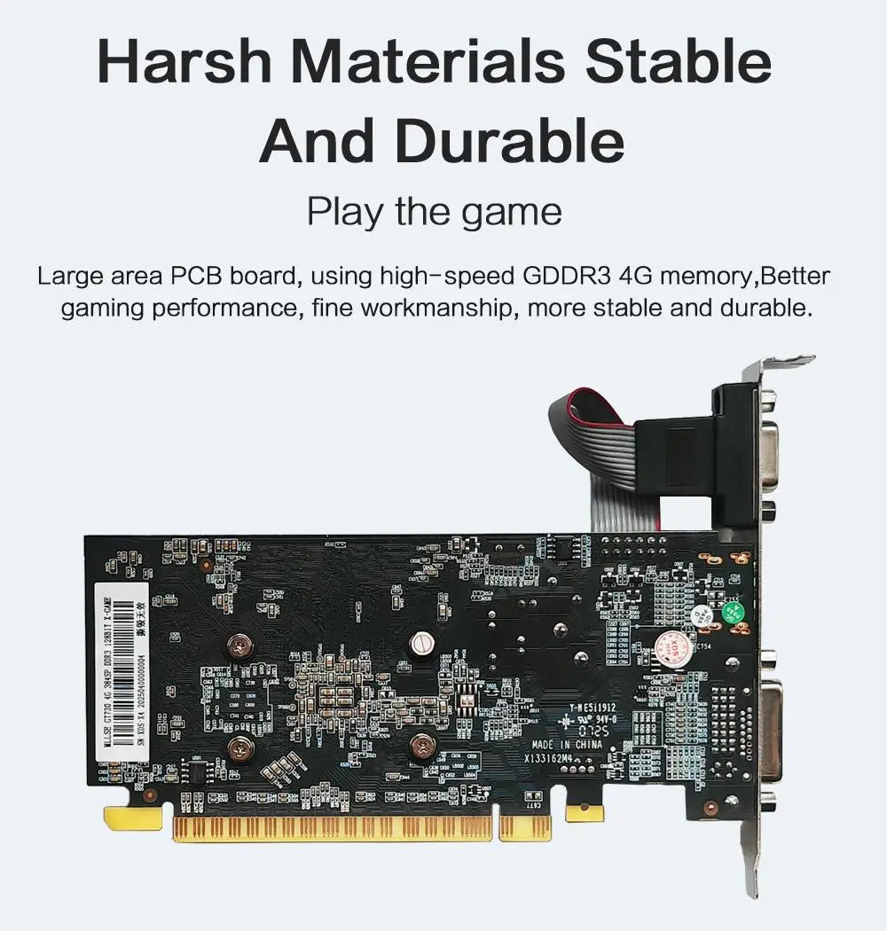 MLLSE GT730 4GB GT740 4GB carte graphique GDDR3 128Bit DVI VGA PCI-E 3.0 Geforce GPU Gt 730 carte vidéo De jeu Placa De vidéo