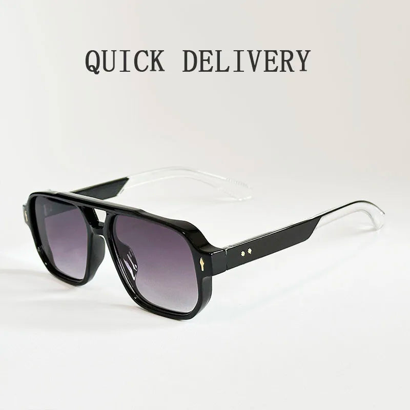Lunettes de soleil vintage pour hommes, à la mode, dropshipping, 2025