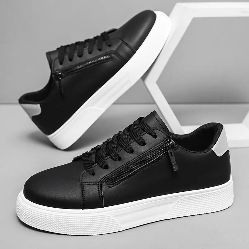 Casual athletic shoes for young men, Korean style, breathable and versatile, white, large size, new Spring-Autumn 2026 collection