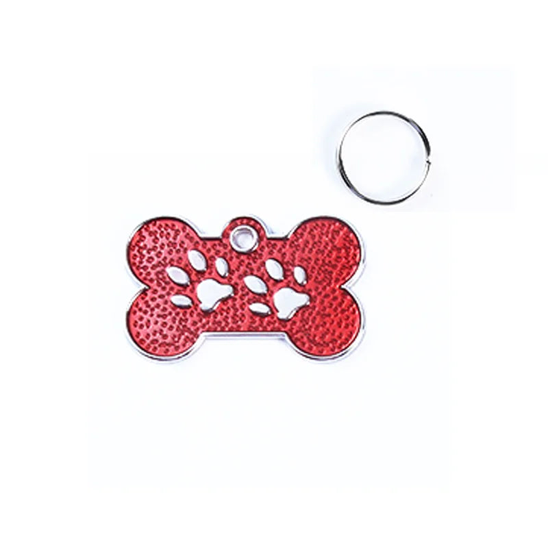 Placa de identificación personalizada para perro, etiquetas de identificación personalizadas de pata de cachorro, grabado de nombre gratis, colgante antipérdida, etiquetas para gatos, accesorios para perros y mascotas