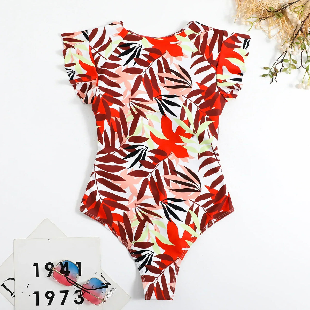 Maillot de bain une pièce avec fermeture éclair, robe courte, à la mode, Sexy, Bikini, épais, imprimé, vêtements de plage, été, 2024