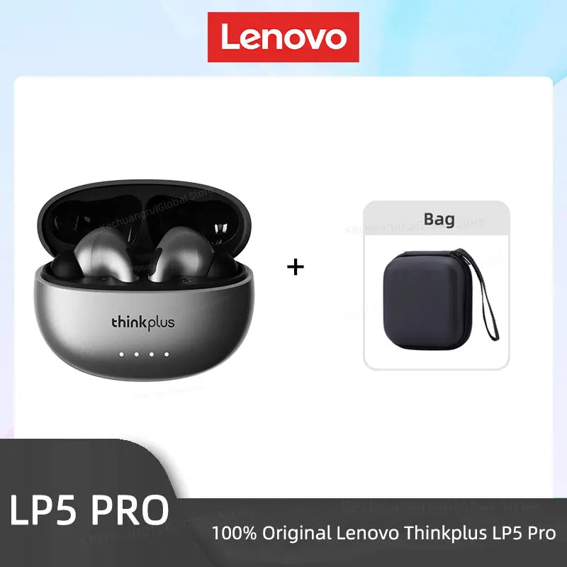 Lenovo-Auriculares inalámbricos LP5 PRO, Bluetooth 5.4, TWS, sonido HiFi, auriculares para juegos, cascos deportivos LP5Pro, batería de larga duración con micrófono 2025