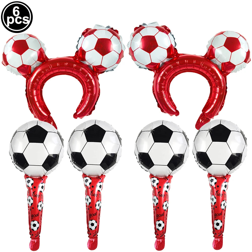 Ballons Aluminium Thème Football — Décoration Fête Anniversaire & Baby Shower Enfant