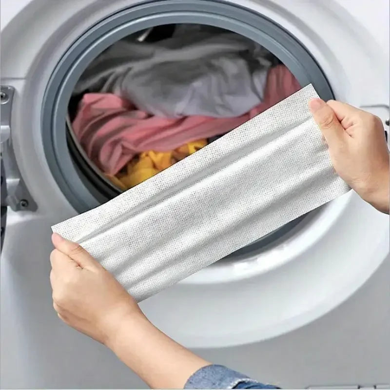 Papel absorbente de color para la ropa, 50/80/100 piezas, tabletas antidecoloración para lavadora, ropa limpia, hojas captadoras de color