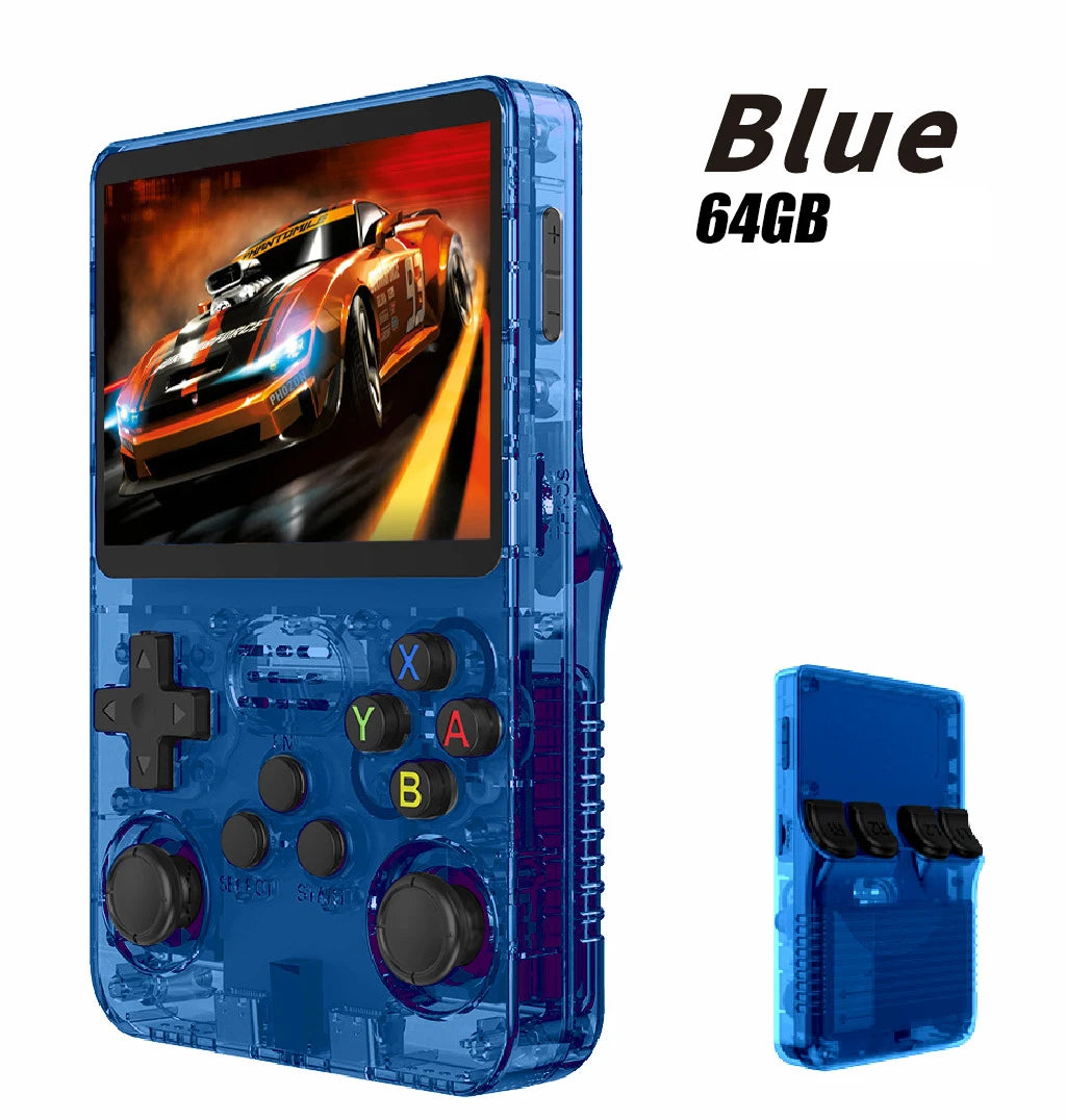 Console de jeu rétro portable 3,5" IPS — 64 Go, plusieurs couleurs, lecteur portable, jeux classiques