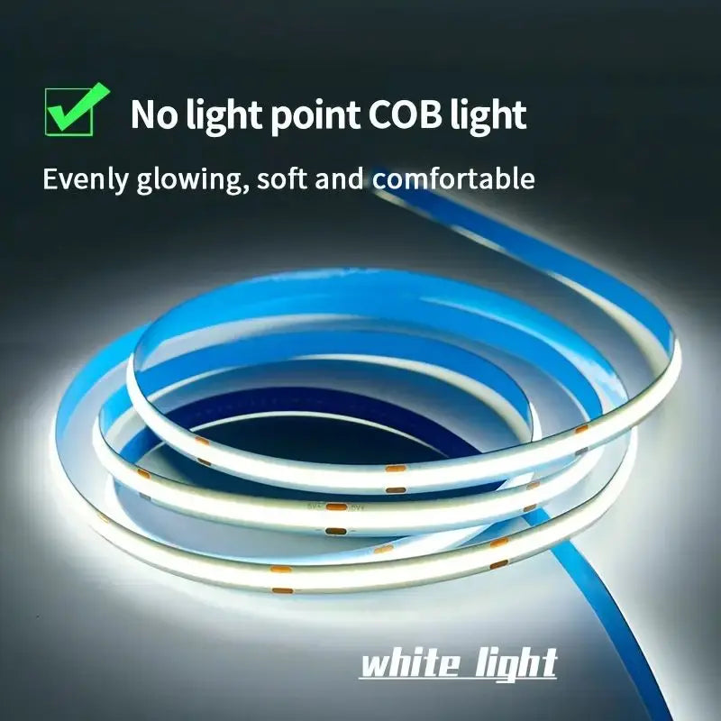 Bande Lumineuse LED COB Tactile, Gradateur Flexible, Ruban à Diodes, USB, Linéaire, Éclairage Nik, Lampe, Salle, Bricolage, TV, Miroir, Rétro-Éclairage, Décoration Murale, 5V