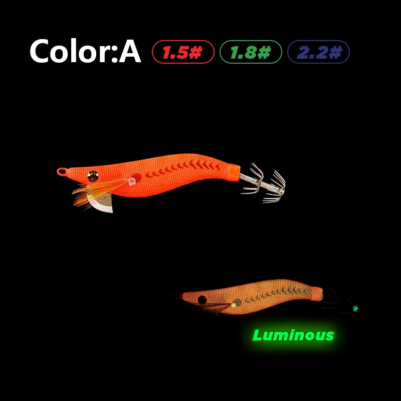 LETOYO Mini Leurre de Calmar — Tailles 1.5# 1.8# 2.2# Appat Squid