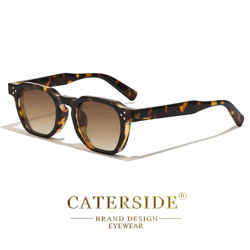Lunettes de soleil carrées rétro style punk — hommes et femmes, voyage, fête, protection UV400, été