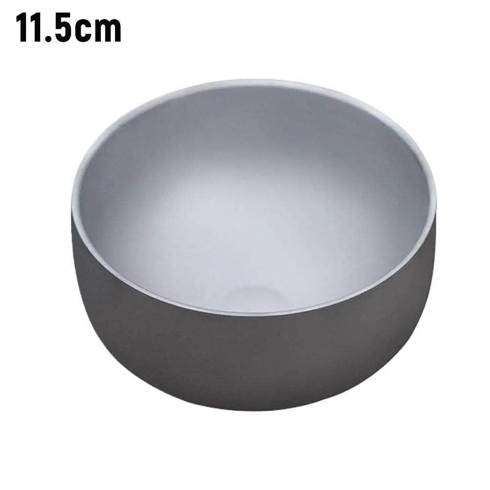 Bol Portable en titane à Double paroi, ultraléger, vaisselle de Purification écologique pour Camping en plein air barbecue pique-nique arrière