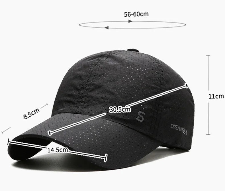 Casquette de course pour hommes, Design Original, fine, séchage rapide, respirant, langue de canard, plein air, soleil, pêche d'été, casquette de Baseball
