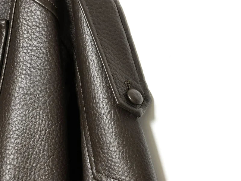 Veste femme automne 2025 nouveau noir à manches longues galets Faux cuir veste moto Style personnalité mode