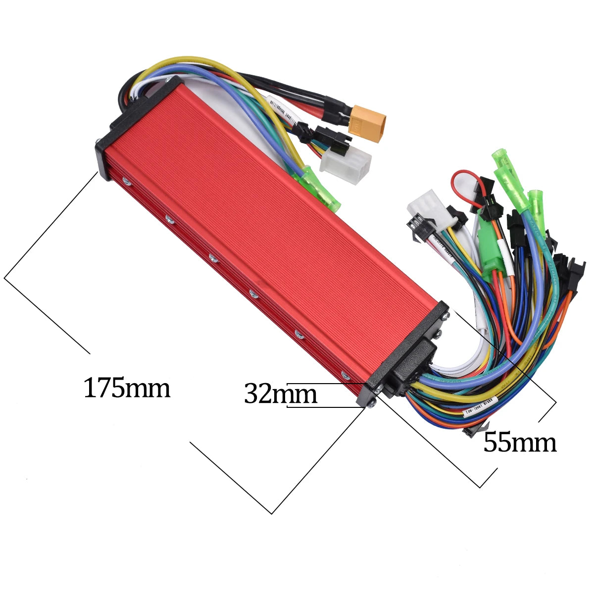 JRAHK 350 W-2000 W controlador BLDC de doble accionamiento, onda cuadrada, controlador de bicicleta eléctrica de 36 V-60 V, modo dual, accesorios de patinete eléctrico