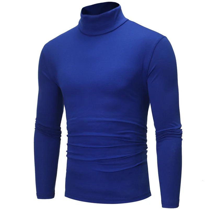 Ropa interior térmica de cuello alto para hombre, camisa delgada con corte cubierto, camiseta de manga larga, medias, ropa de invierno, otoño, Y-Men