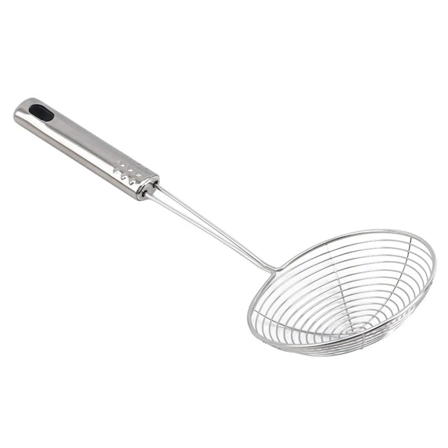 Stainless Steel Frying Colander, French Fry Spoon, Wire Mesh Skimmer, Strainer, Fryer Spoon, Sieve, Kitchen Supplies, 1/3/5 Pcs
