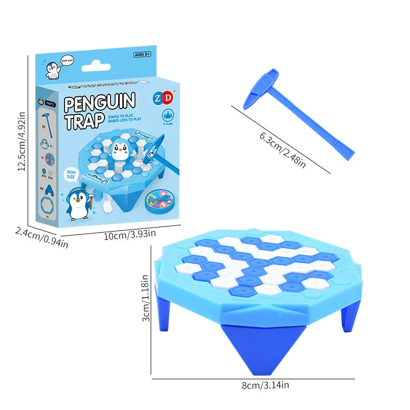 Mini juego de mesa interactivo para padres e hijos, trampa para ranas, pingüino, rompehielos, regalos de cumpleaños para niños