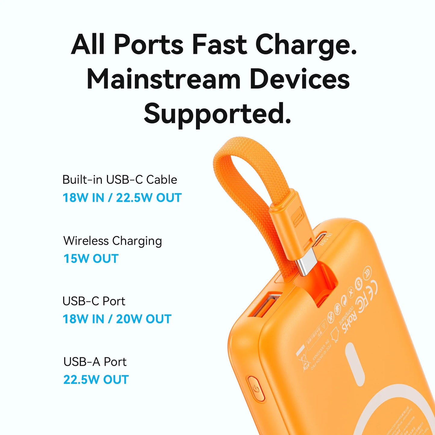 [Certification CCC] Batterie externe magnétique Vention 22,5W 10000mAh Portable 3C Powerbank Chargeur rapide sans fil 15W pour iPhone 17 16