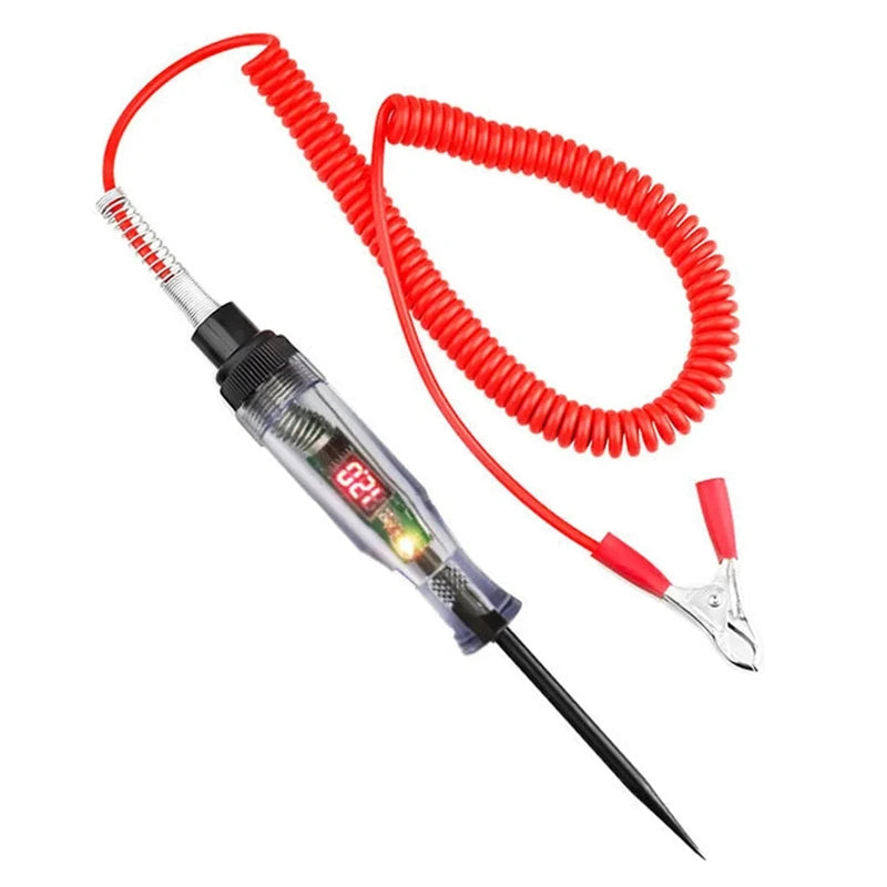 Car Truck Voltage Circuit Tester, 6V 24V Automotive Tools, Car Diagnostic Probe, Test Pen, Light Bulb, Electrical Measurement Pen