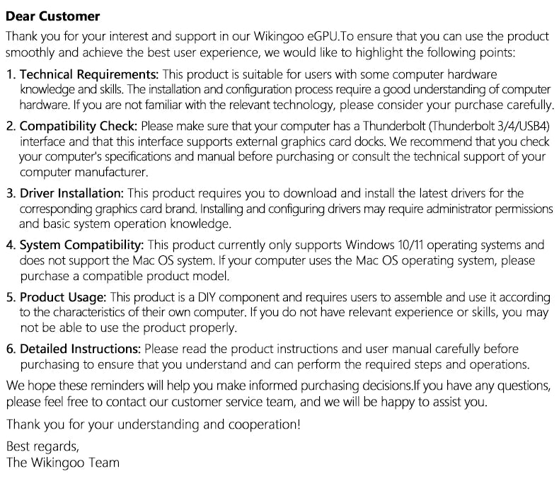 Support externe de carte graphique egpu Thunderbolt 3/4 vers pcie par alimentation ATX 7900XT/rtx4090 peut être installé