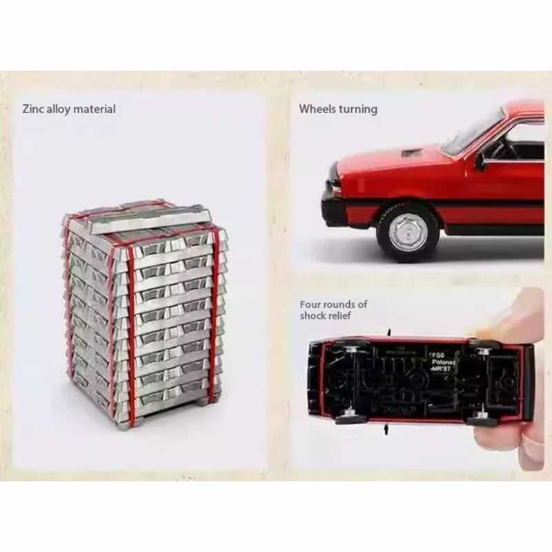 Modèle de voiture classique 1:64 en alliage — affichage statique, collection de loisirs, cadeau