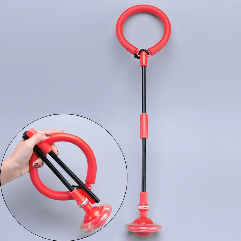 Balle Rebond Flash Auto-Lumineuse — Anneau Saut Rotatif Fitness Enfants Adultes