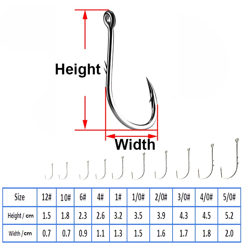 High carbon steel barbed fishing hooks, single circle hook set, sea worm, carp, fly fishing accessories, fish hook, 50 pieces per box