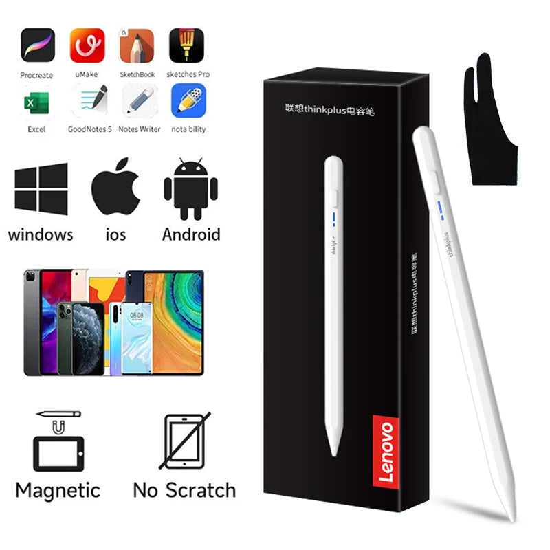 Lenovo thinkplus BP16 lápiz táctil para tableta, móvil Android, iOS, teléfono, iPad, accesorios de dibujo, stylus universal