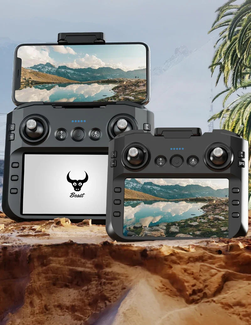 Drone GPS 8K professionnel — évitement d'obstacles, télécommande grand écran, pliable, moteur brushless