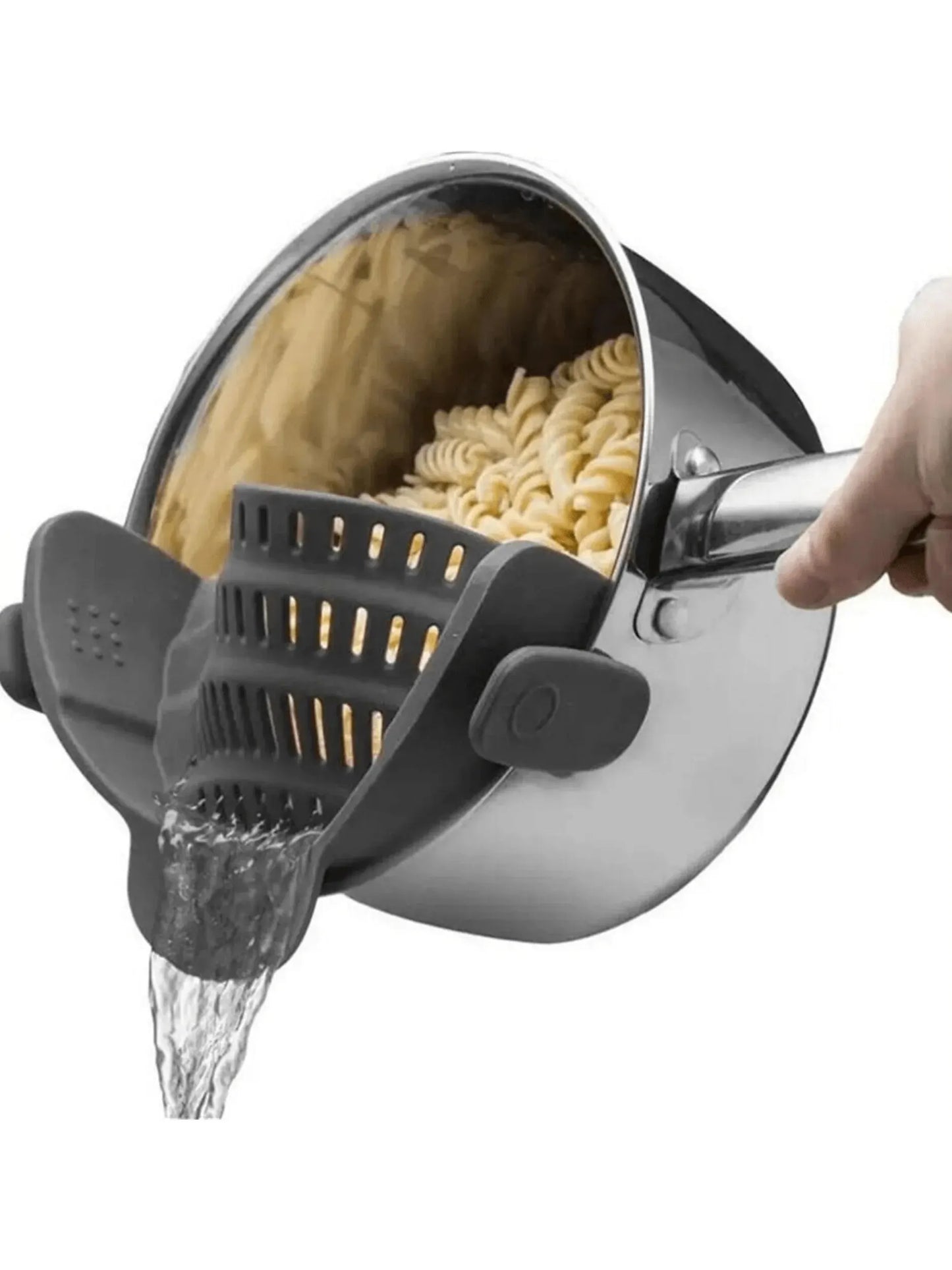 Passoire à clipser en silicone réglable, casseroles et bols, déterminer la proximité, liner pour nouilles et pâtes, 1PC
