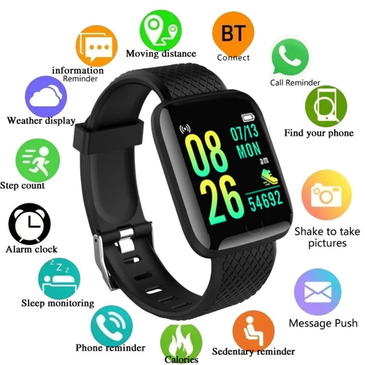 Montre Connectée Sport USB Fitness — Multi-Fonction Android Homme Femme