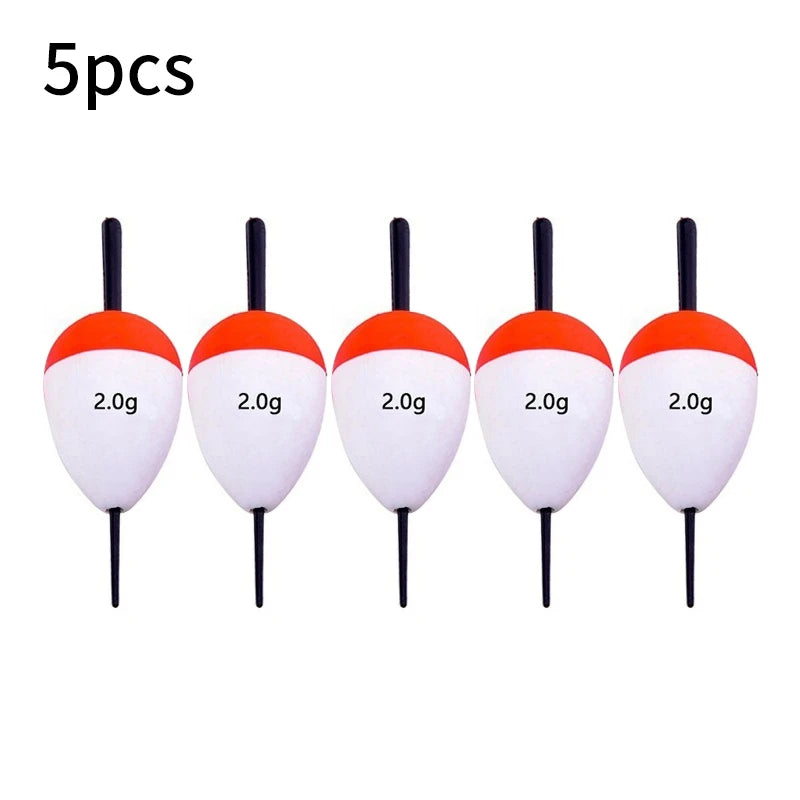 Flotteurs de pêche en mousse EVA 5 pièces — bouées, appâts, 2g à 60g, accessoires pêche