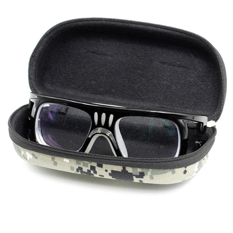 Étui à lunettes de Camouflage, boîte à fermeture éclair pour Sports de plein air, étui épais Anti-stress pour lunettes de soleil, boîte de rangement militaire Portable pour lunettes