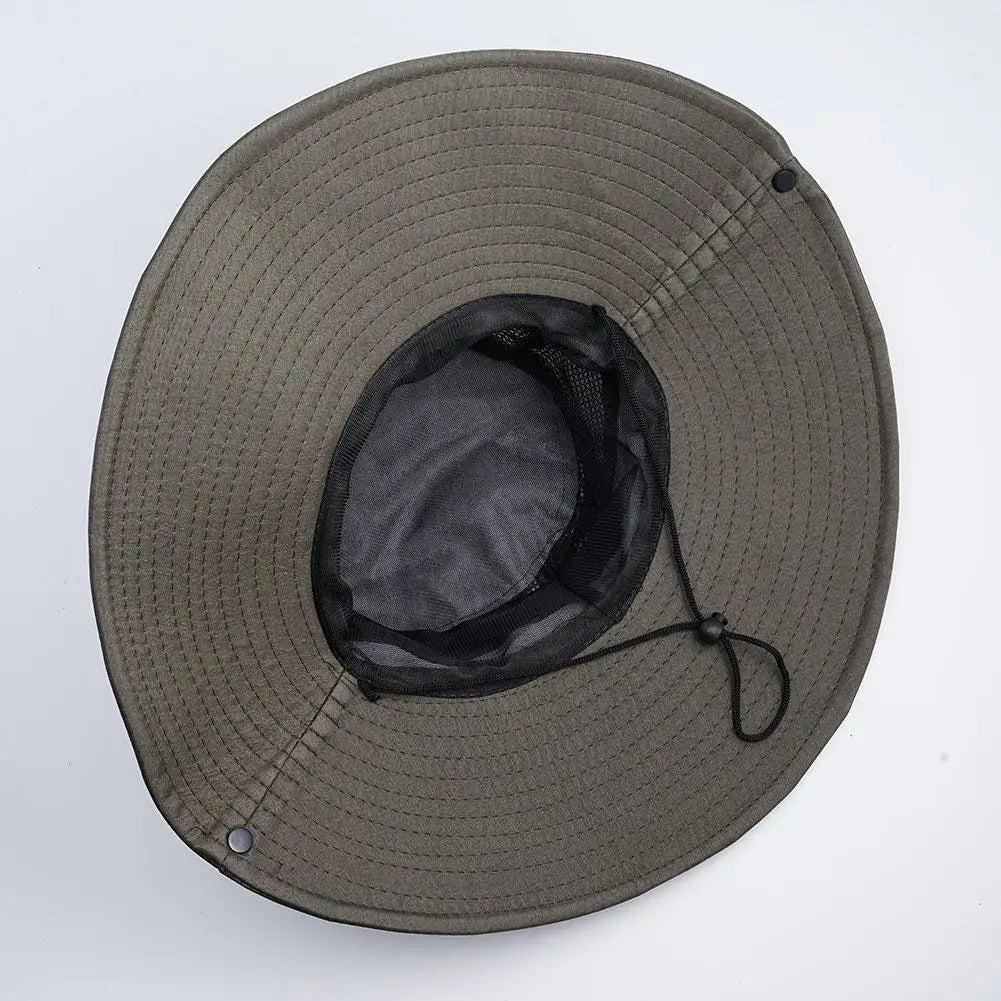 Grand chapeau de soleil d'été pour hommes et femmes, casquette de pêche respirante, Protection contre les UV, chapeau de pêcheur en maille, randonnée en plein air, casquette de plage