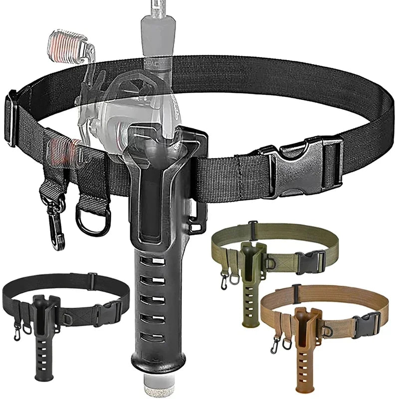 Ceinture de pataugeoire de pêche, support de canne à pêche réglable, ceinture de taille pour filature et coulée, accessoires d'équipement de pêche à la mouche
