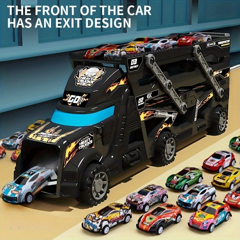 Children's special simulated police toy car, send 6 cars, Halloween and Christmas gifts for boys and girls