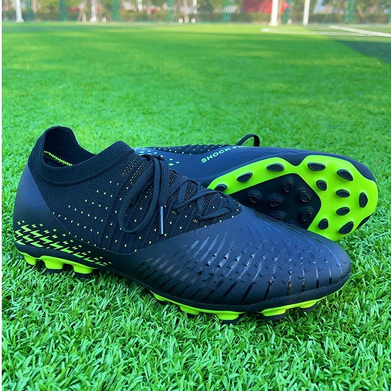 Chaussures de Football Tricot Respirantes FG — Crampons Professionnels Homme