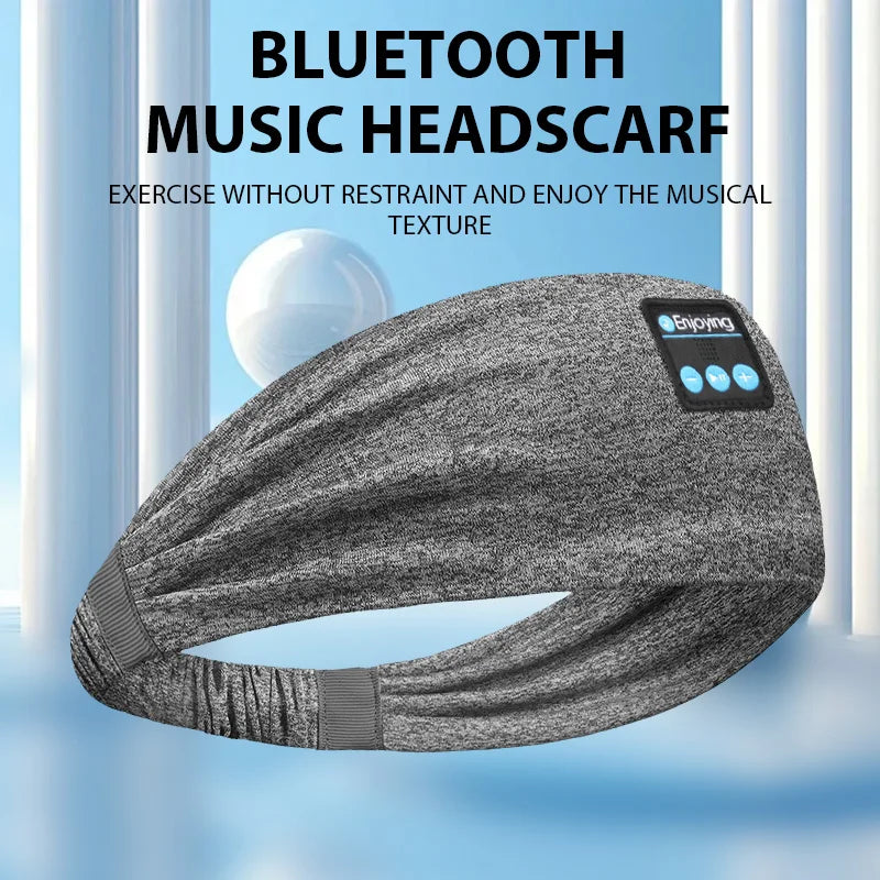 Wireless Bluetooth Headband, Sleeping Headphones, Sports Headphones/Music Cap with HD Stereo Speakers, Eye Mask for Side Sleepers