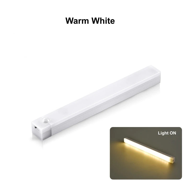 Lampe LED sans fil avec capteur de mouvement, Rechargeable par USB, veilleuse à Induction, Portable, sans fil, magnétique, pour armoire, cuisine