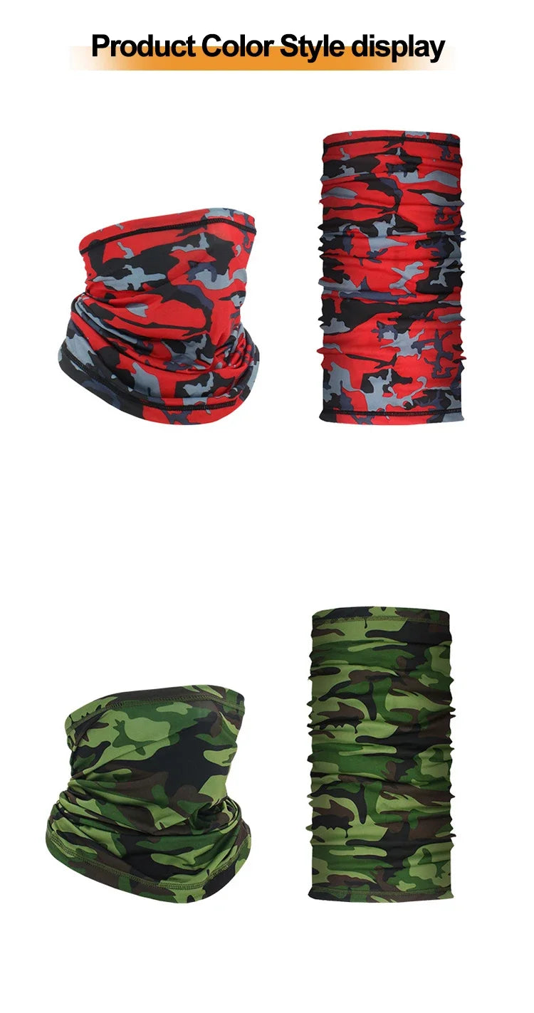 Masque facial de cyclisme absorbant la sueur, respirant, entraînement de pêche, Sport, UV, écharpe de cou, guêtre d'été, Bandana pour le visage de vélo